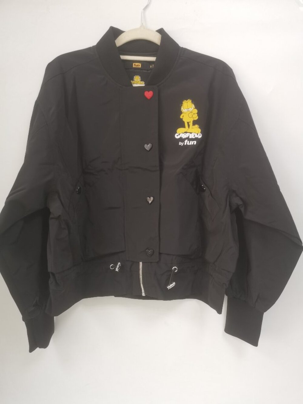Fun Garfield Women's Baseball Jacket Fashion Casual Short Coat